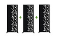 CASANOOV - Casanoov Lot de 3 panneaux décoratifs SUNNY Noir H.160  cm motifs côté droit - vignette