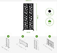 CASANOOV - Casanoov Lot de 2 panneaux décoratifs SUNNY Noir H.160  cm motifs sur les côtés - vignette