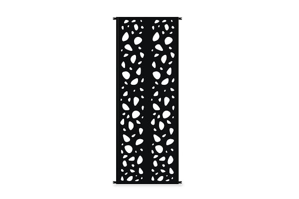 CASANOOV - Casanoov Lot de 2 panneaux décoratifs SUNNY Noir H.160  cm motifs sur les côtés - large