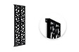 CASANOOV - Casanoov Lot de 2 panneaux décoratifs SUNNY Noir H.160  cm motifs sur les côtés - vignette