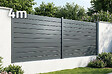 CASANOOV - Casanoov Clôture Aluminium Persienne 4 m VANO H.150  cm gris - vignette