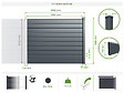 CASANOOV - Casanoov Clôture Aluminium Persienne 10m VANO H.150  cm gris - vignette