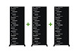 CASANOOV - Casanoov Lot de 3 panneaux décoratifs ARLBERG Noir H.160  cm motifs côté gauche - vignette