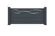 CASANOOV - Casanoov Kit clôture aluminium semi-ajourée LIFE – H.90   cm – L.1,90 m – kit complet - vignette