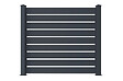 CASANOOV - Casanoov Kit clôture aluminium pleine VOGEL – H.170   cm – L.1,90 m – gris anthracite – kit complet - vignette