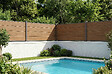 CASANOOV - Casanoov Kit d'extension clôture composite 2m STOCKHORN H.90  cm sur plaque finition teck - vignette