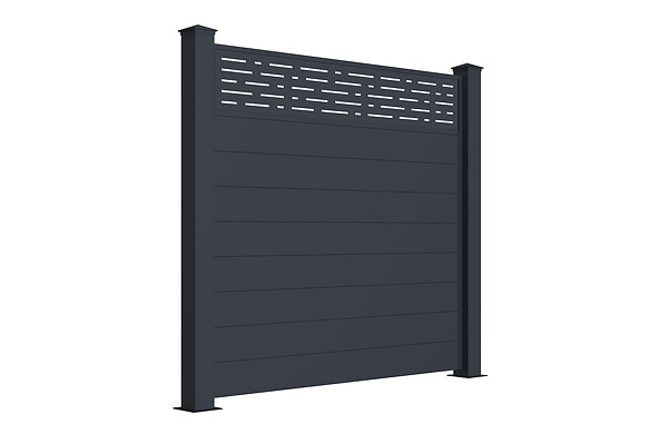 CASANOOV - Casanoov Lot de 2 kits de clôture aluminium ARLBERG H.170   cm - kits complet 3.8m - large
