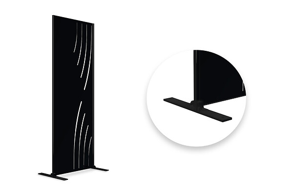 CASANOOV - Casanoov Panneau décoratif VELETA noir H.160  cm motifs côté droit - large