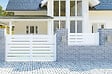 CASANOOV - Casanoov Lot de 3 kits de clôture aluminium VOGEL H.90   cm blanc - kits complet 5.7m - vignette