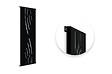 CASANOOV - Casanoov Lot de 3 panneaux décoratifs VELETA Noir H.160  cm motifs intégral - vignette