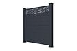 CASANOOV - Casanoov Kit clôture aluminium semi-ajourée ARLBERG – H.170   cm – L.1,90 m – kit complet - vignette