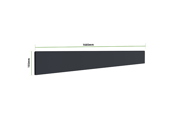 CASANOOV - Casanoov Lot de 2 kits de clôture aluminium VELETA H.170   cm - kits complet 3.8m - large