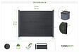 CASANOOV - Casanoov Clôture composite Stockhorn 4 m H.150   cm sur plaque grise - vignette