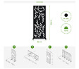 CASANOOV - Casanoov Lot de 2 panneaux décoratifs FOLYA noir H.160  cm motif intégral - vignette