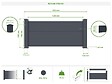 CASANOOV - Casanoov Lot de 3 kits de clôture aluminium NIESEN H.90   cm - kits complet 5.7m - vignette