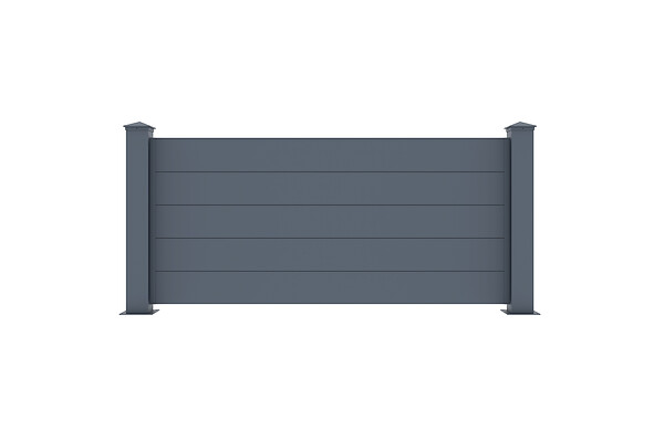CASANOOV - Casanoov Lot de 3 kits de clôture aluminium NIESEN H.90   cm - kits complet 5.7m - large