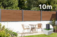 CASANOOV - Casanoov Clôture composite Stockhorn 10 m H.90   cm sur plaque finition teck - vignette