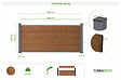 CASANOOV - Casanoov Clôture composite Stockhorn 10 m H.90   cm sur plaque finition teck - vignette