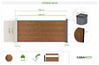 CASANOOV - Casanoov Clôture composite Stockhorn 10 m H.90   cm sur plaque finition teck - vignette