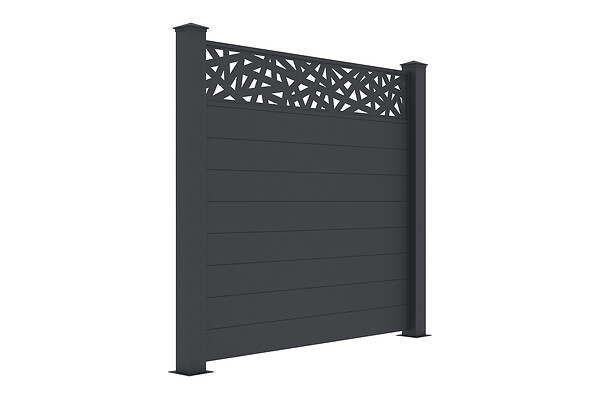 CASANOOV - Casanoov Panneau de clôture alu 1,9m RUIVO H.170  cm gris - large