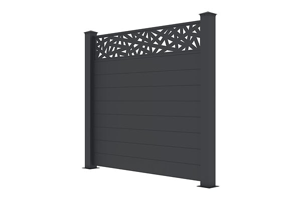 CASANOOV - Casanoov Panneau de clôture alu 1,9m RUIVO H.170  cm gris - large