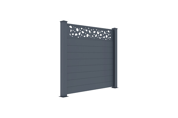 CASANOOV - Casanoov Lot de 2 kits de clôture aluminium SUNNY H.170   cm - kits complet 3.8m - large