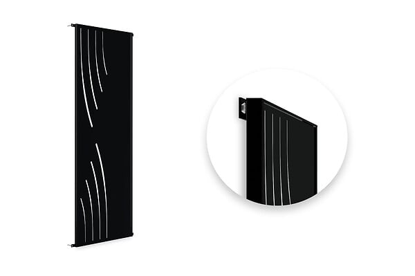 CASANOOV - Casanoov Lot de 2 panneaux décoratifs VELETA Noir H.160  cm motifs côté gauche - large