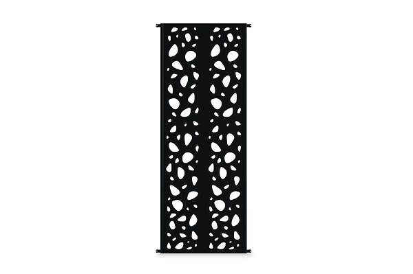 CASANOOV - Casanoov Panneau décoratif SUNNY noir H.160  cm motifs sur les côtés - large