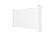 CASANOOV - Casanoov Kit clôture aluminium pleine NIESEN – H.90   cm – L.1,90 m – blanc – kit complet - vignette