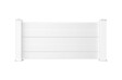 CASANOOV - Casanoov Kit clôture aluminium pleine NIESEN – H.90   cm – L.1,90 m – blanc – kit complet - vignette