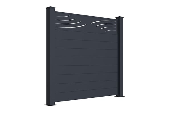 CASANOOV - Casanoov Lot de 5 kits de clôture aluminium VELETA H.170   cm - kits complet 9.5 m - large