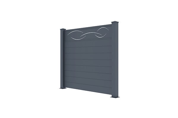 CASANOOV - Casanoov Lot de 3 kits de clôture aluminium LIFE H.170   cm - kits complet 5.7m - large