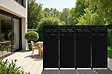 CASANOOV - Casanoov Lot de 2 panneaux décoratifs ARLBERG Noir H.160  cm motifs sur le haut - vignette