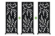 CASANOOV - Casanoov Lot de 3 panneaux décoratifs FOLYA noir H.160  cm motif intégral - vignette