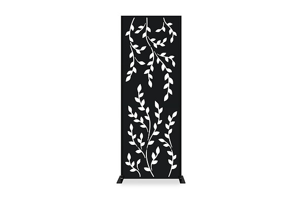 CASANOOV - Casanoov Lot de 3 panneaux décoratifs FOLYA noir H.160  cm motif intégral - large