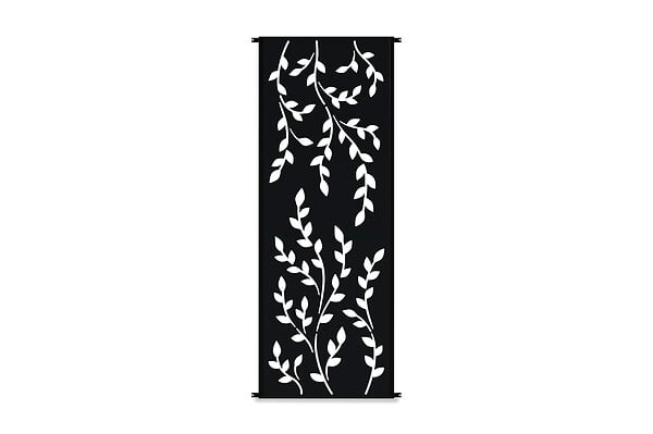 CASANOOV - Casanoov Lot de 3 panneaux décoratifs FOLYA noir H.160  cm motif intégral - large