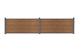 CASANOOV - Casanoov Clôture composite Stockhorn 4 m H.90   cm sur plaque finition teck - vignette