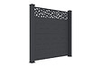 CASANOOV - Casanoov Lot de 2 clôtures Aluminium Semi-Ajourées 1,9m Ruivo H.170  cm gris - vignette