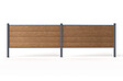 CASANOOV - Casanoov Clôture composite Stockhorn 2 m x 90  cm, finition teck, installation au sol - vignette
