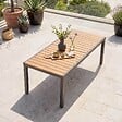 OVIALA - Salon de jardin 10 places, 8 chaises et 2 fauteuils en aluminium - Nimes - vignette