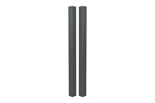 CASANOOV - Casanoov Portillon 1m ARLBERG H.140 cm aluminium gris + 2 poteaux ELDA aluminium gris - large