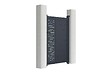 CASANOOV - Casanoov Portillon 1m ARLBERG H.140 cm aluminium gris + 2 poteaux ELDA aluminium gris - vignette