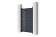CASANOOV - Casanoov Portillon 1m ARLBERG H.140 cm aluminium gris + 2 poteaux ELDA aluminium gris - vignette