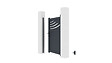 CASANOOV - Casanoov Portillon 1m HALTI H.140  cm aluminium gris - vignette