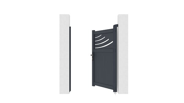 CASANOOV - Casanoov Portillon 1m HALTI H.140  cm aluminium gris - large
