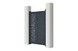 CASANOOV - Casanoov Portillon 1m ARLBERG H.140  cm + 2 Poteaux H.166  cm aluminium gris - vignette