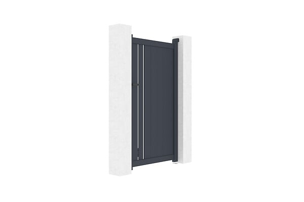 CASANOOV - Casanoov Portillon 1m GIONA H.180  cm aluminium gris - large