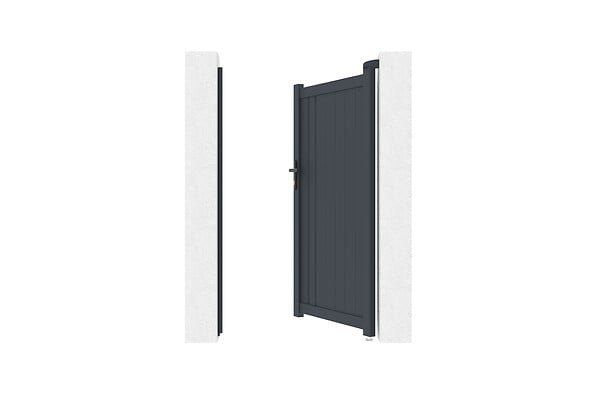 CASANOOV - Casanoov Portillon 1m GIONA H.180  cm aluminium gris - large
