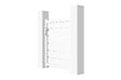 CASANOOV - Casanoov Portillon 1m VOGEL H.120  cm + 2 Poteaux H.166  cm aluminium blanc - vignette