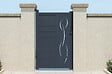 CASANOOV - Casanoov Portillon 1m LIFE H.160  cm aluminium gris - vignette